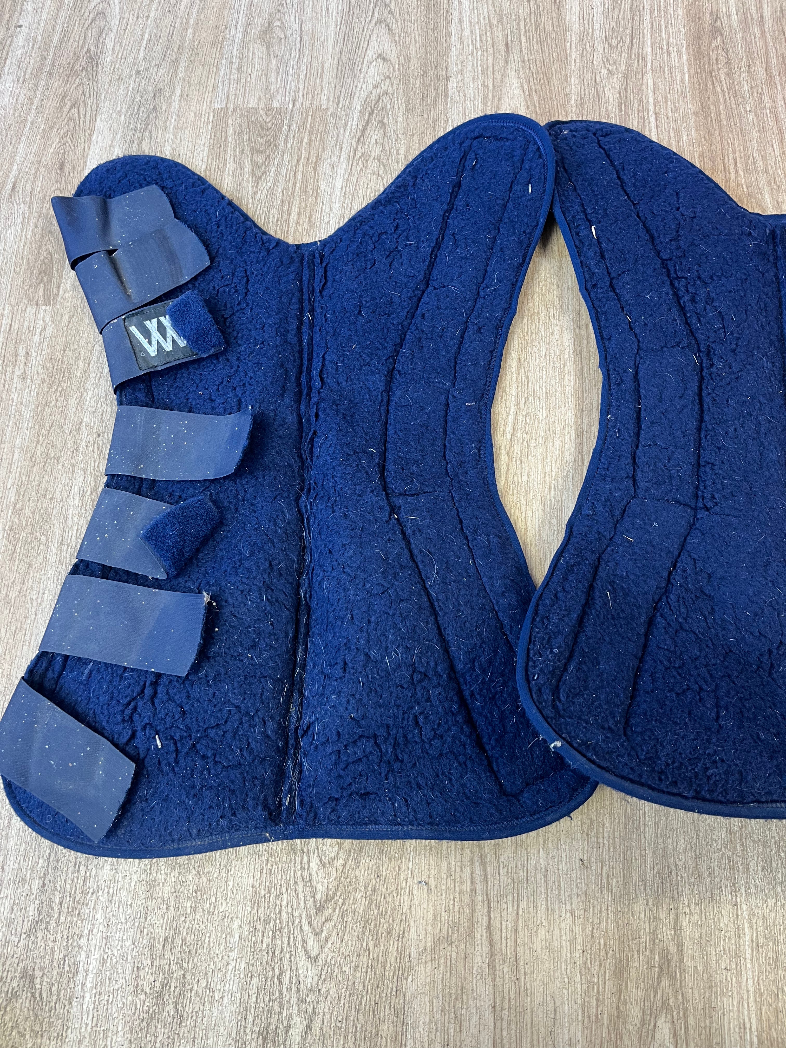 Woof Wear Navy Travel Boots Cob  Fronts And Backs