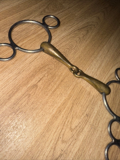 5” Copper Mix 3 Ring Gag - Bubble Bit