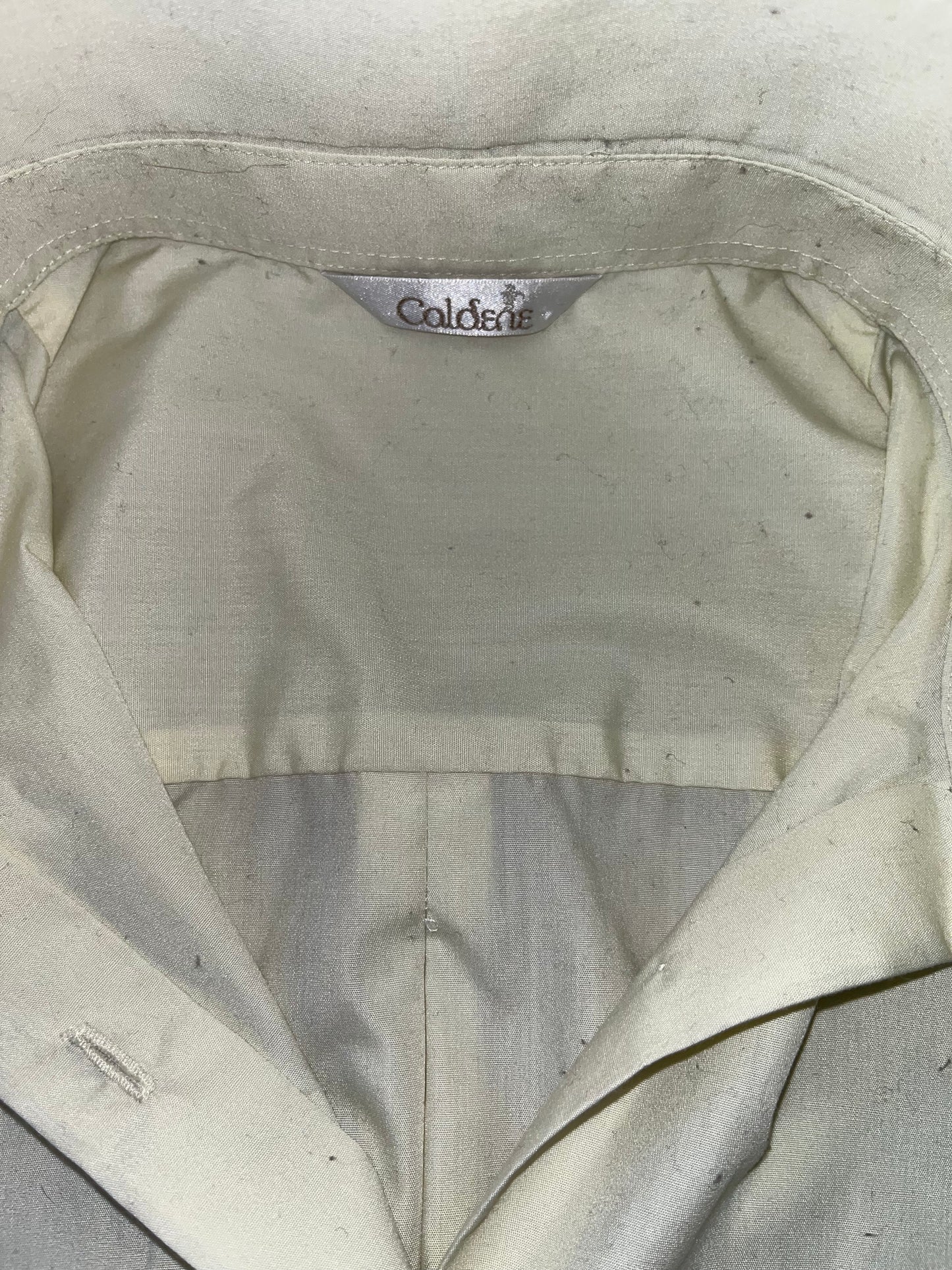 Caldene Long Sleeved Show Shirt Cream Size 16