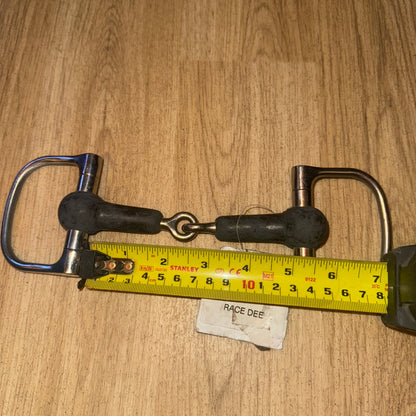 Elico 5” D Ring Rubber Snaffle