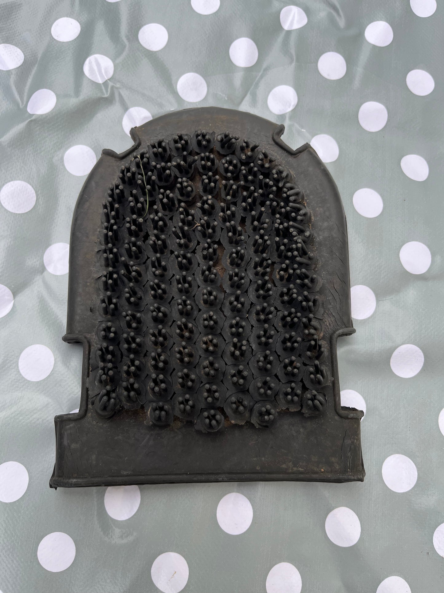 Black Rubber Grooming / Wash Mitt