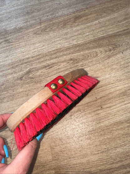 Red Wooden Backed Body Brush - FREE POST