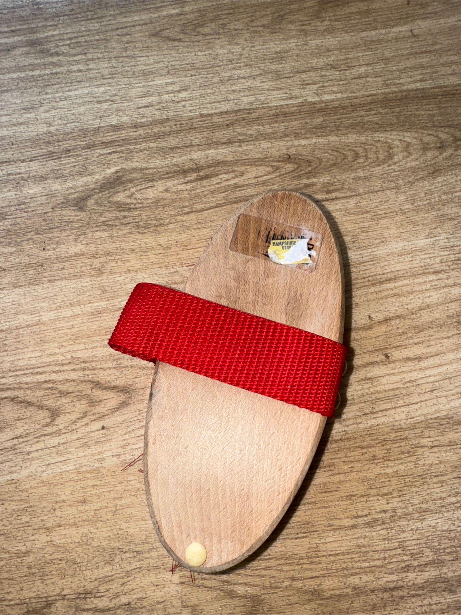 Red Wooden Backed Body Brush - FREE POST