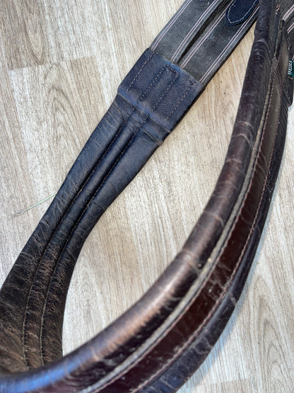 Wessex Leather Look Girth Brown Elasicated Both Ends Measuring 47”