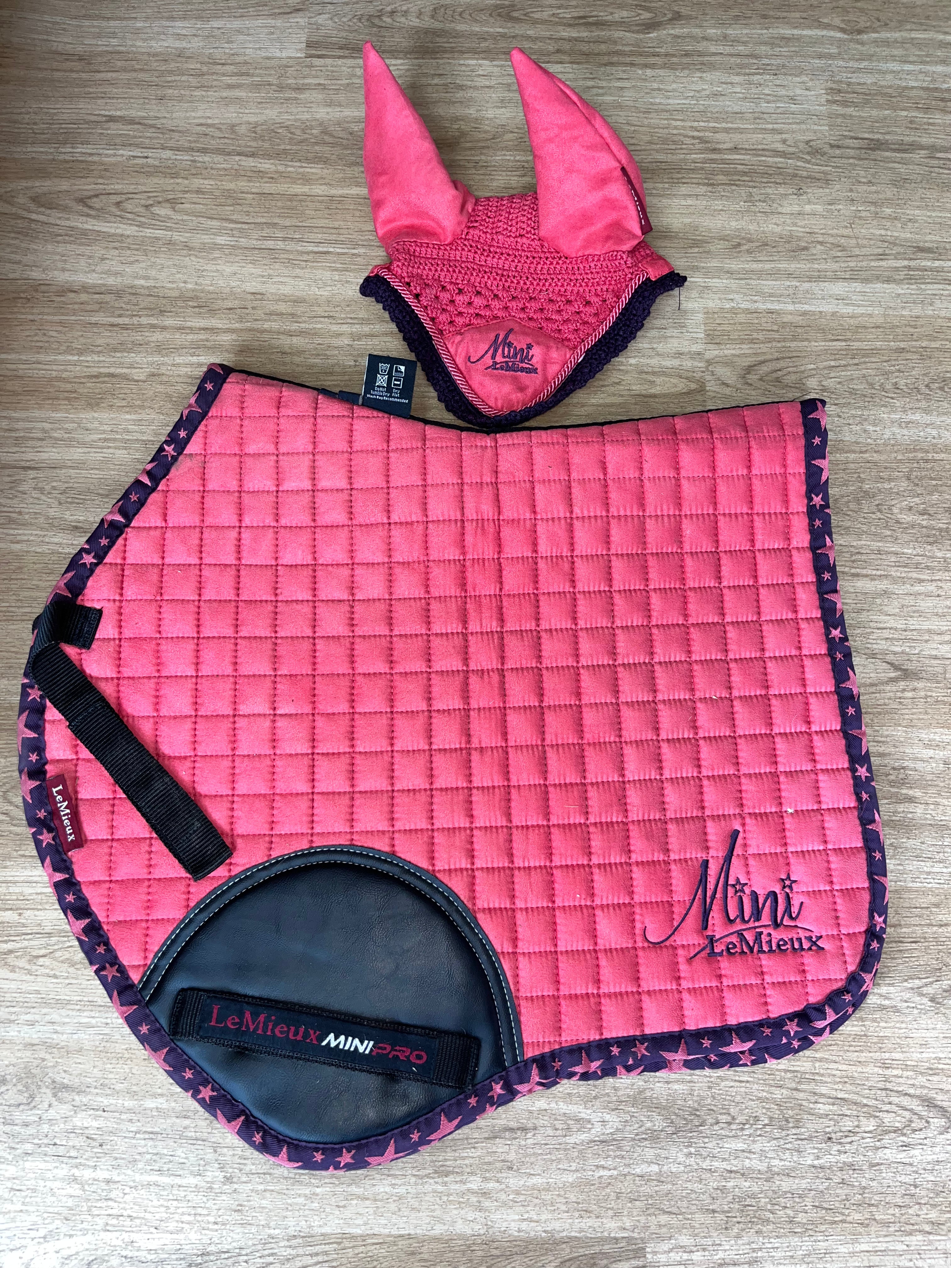 Mini Lemieux Gp Saddle Pad And Ears / Hat Silk  X Small