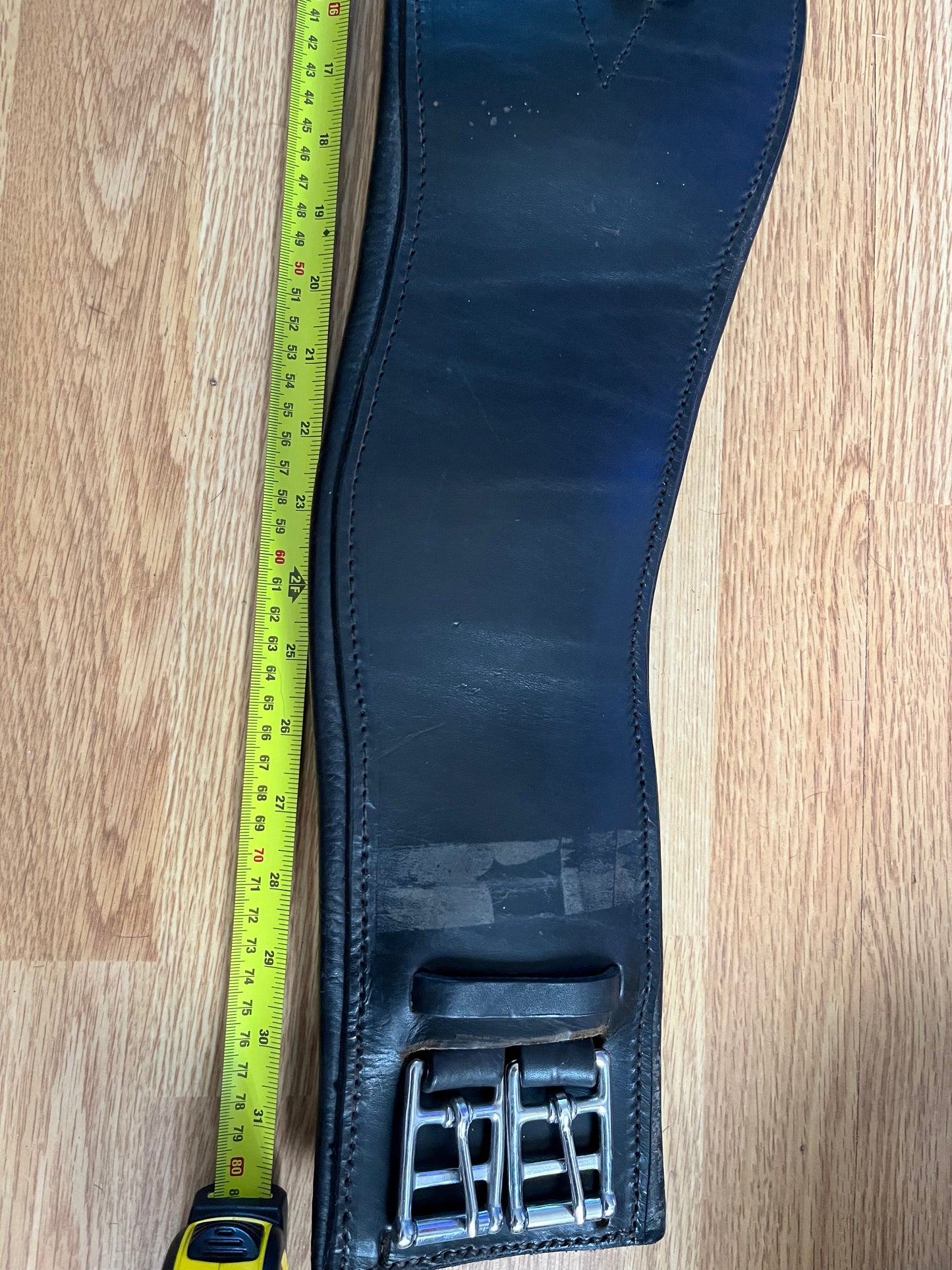 Black Padded Anatomical Dressage Girth 32”