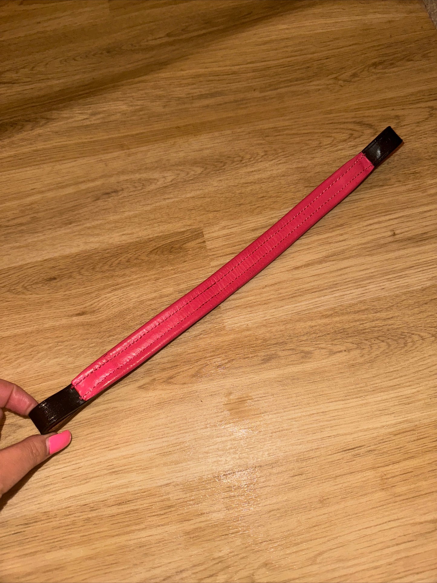 Pink Equine Black & Pink PONY 14” Browband - NEW - Free Post #400