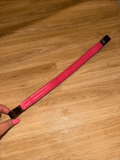 Pink Equine Black & Pink PONY 14” Browband - NEW - Free Post #400