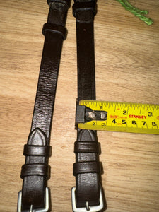 11” Brown Cheekpieces 3/4” Wide D