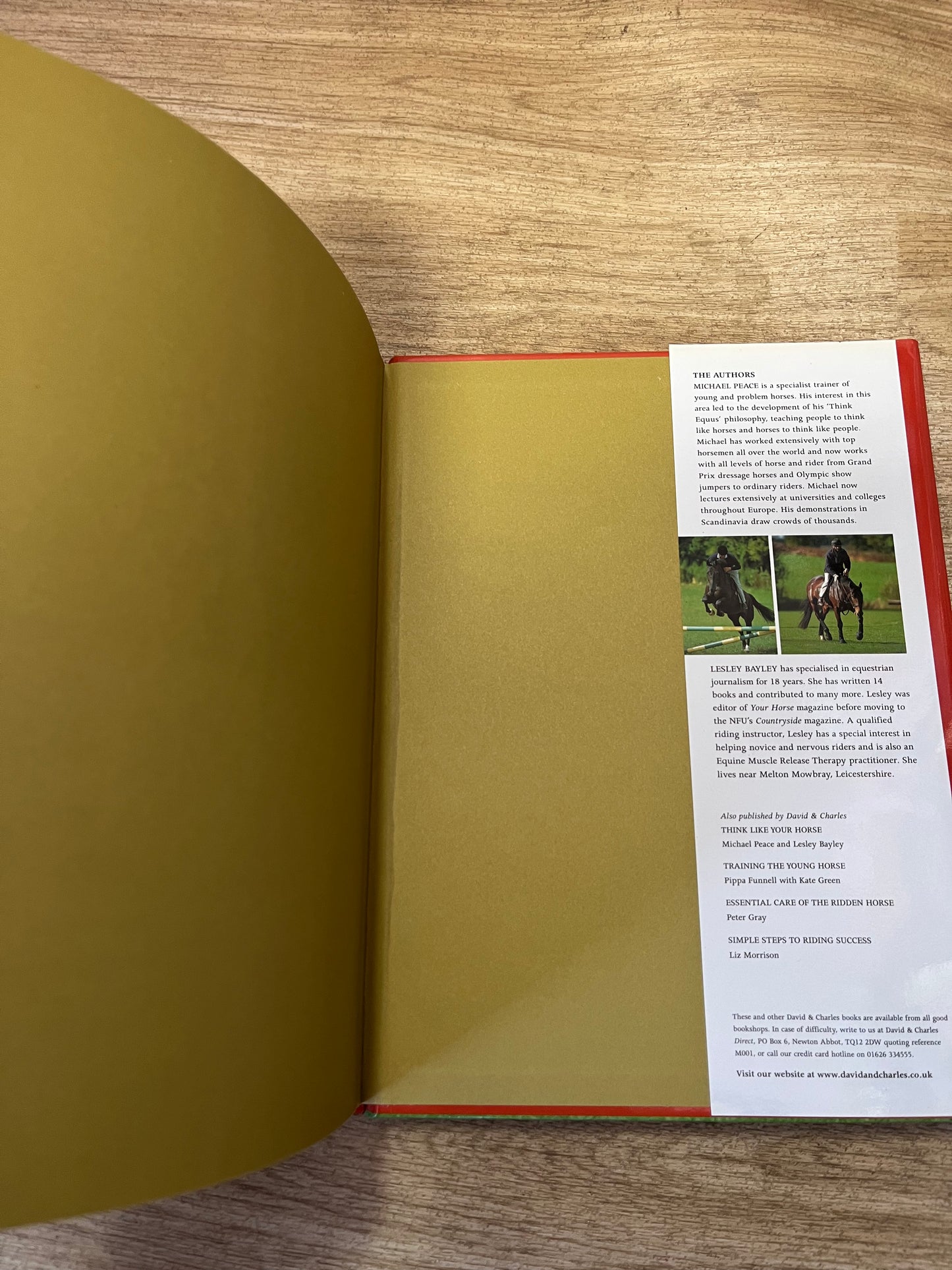 The Q&A Guide To Understanding Your Horse By Michael Peace & Lesley Bayley Hardback Book