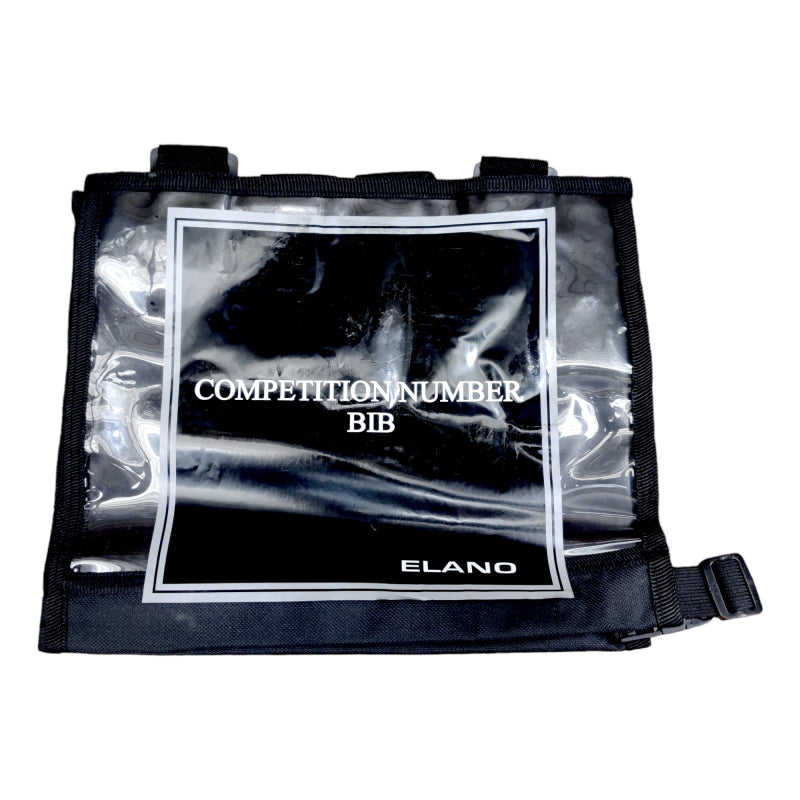 Elano Black Competiton Number Bib