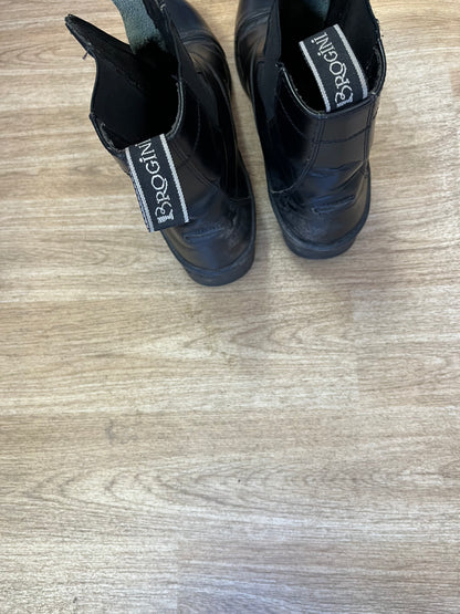 Brogini Zip Short Jodphur Boots Size 8