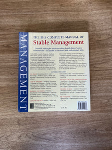 The BHS Complete Manual Of Stable Management Book