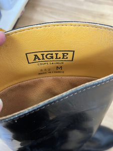Aigle Long Rubber Riding Boots Size 7