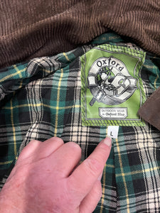 Oxford Long Wax Riding Coat Size Large