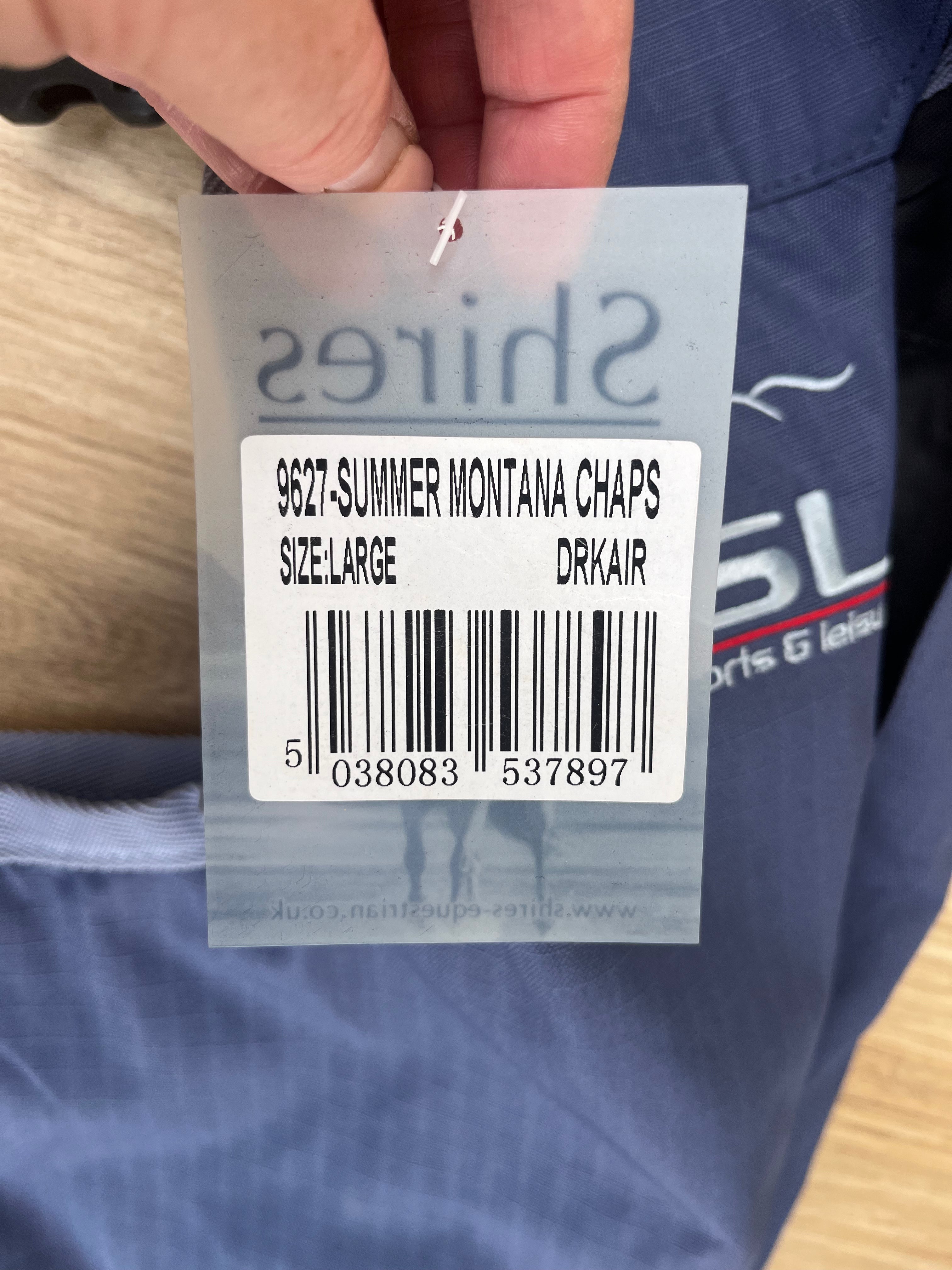 Shires Summer Montana Chaps Size Large