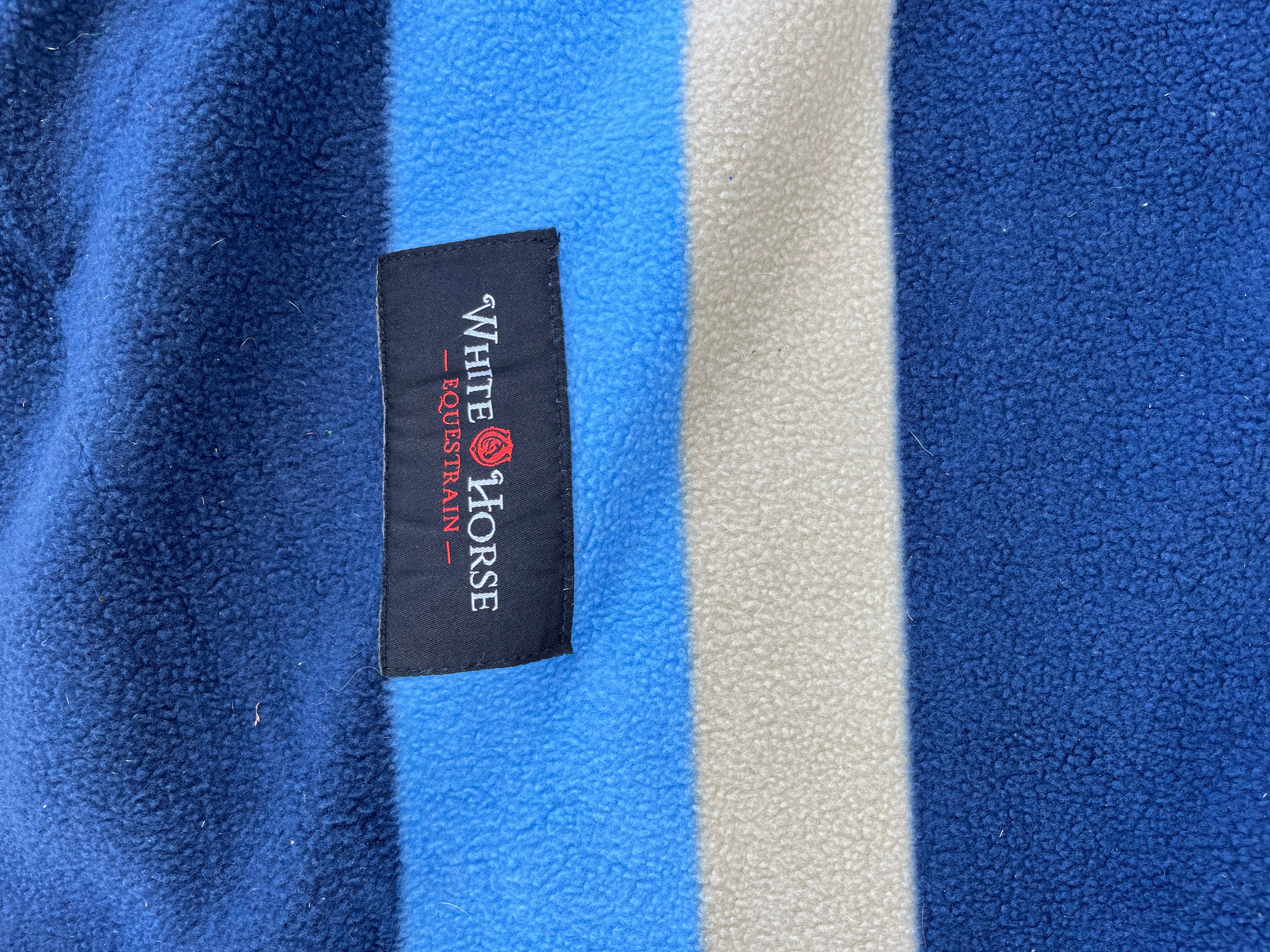 White Horse Wrap Around Exercise Fleece Sheet Size Medium