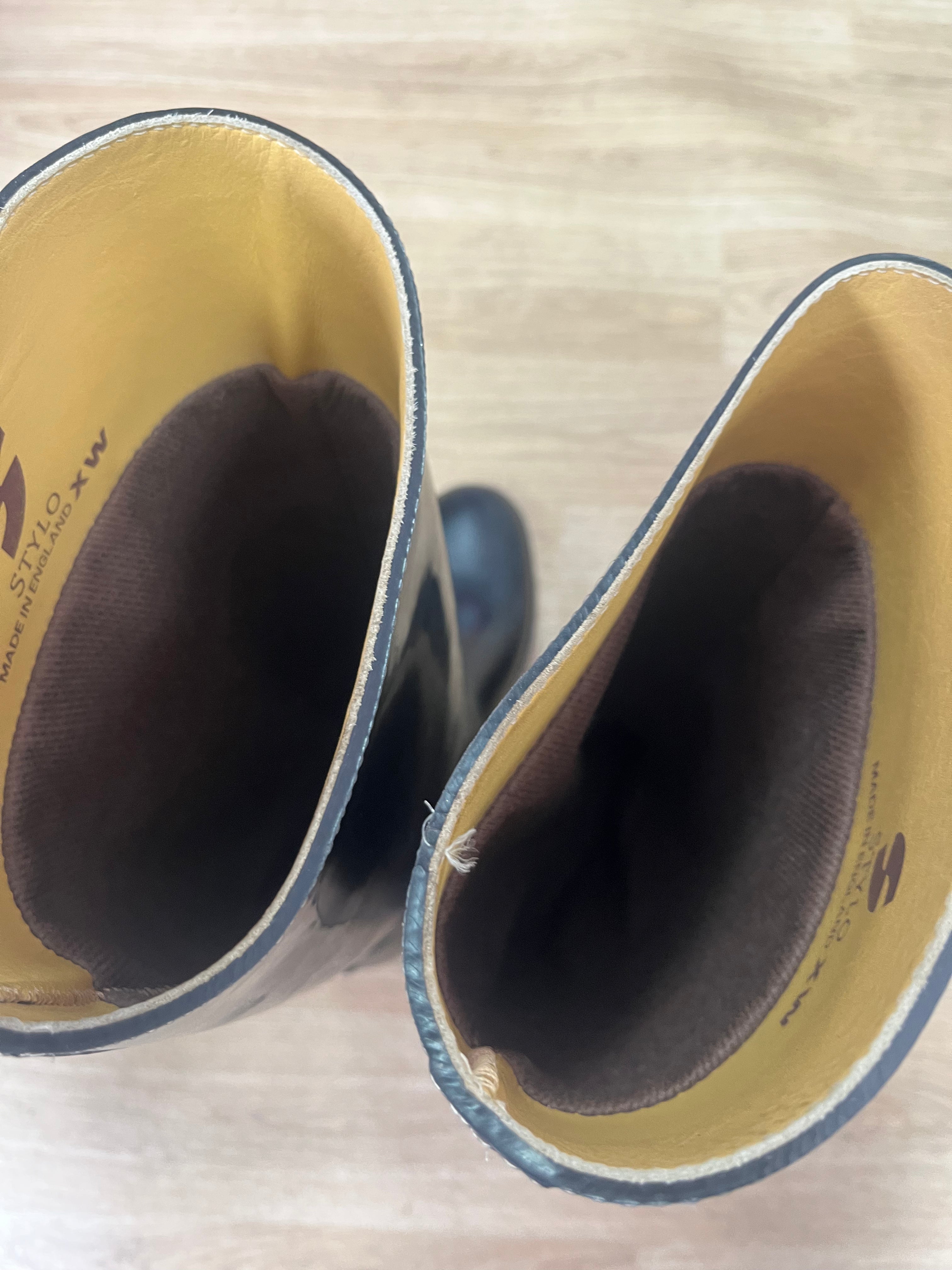 Stylo X Wide Long Rubber Riding Boots Size 7