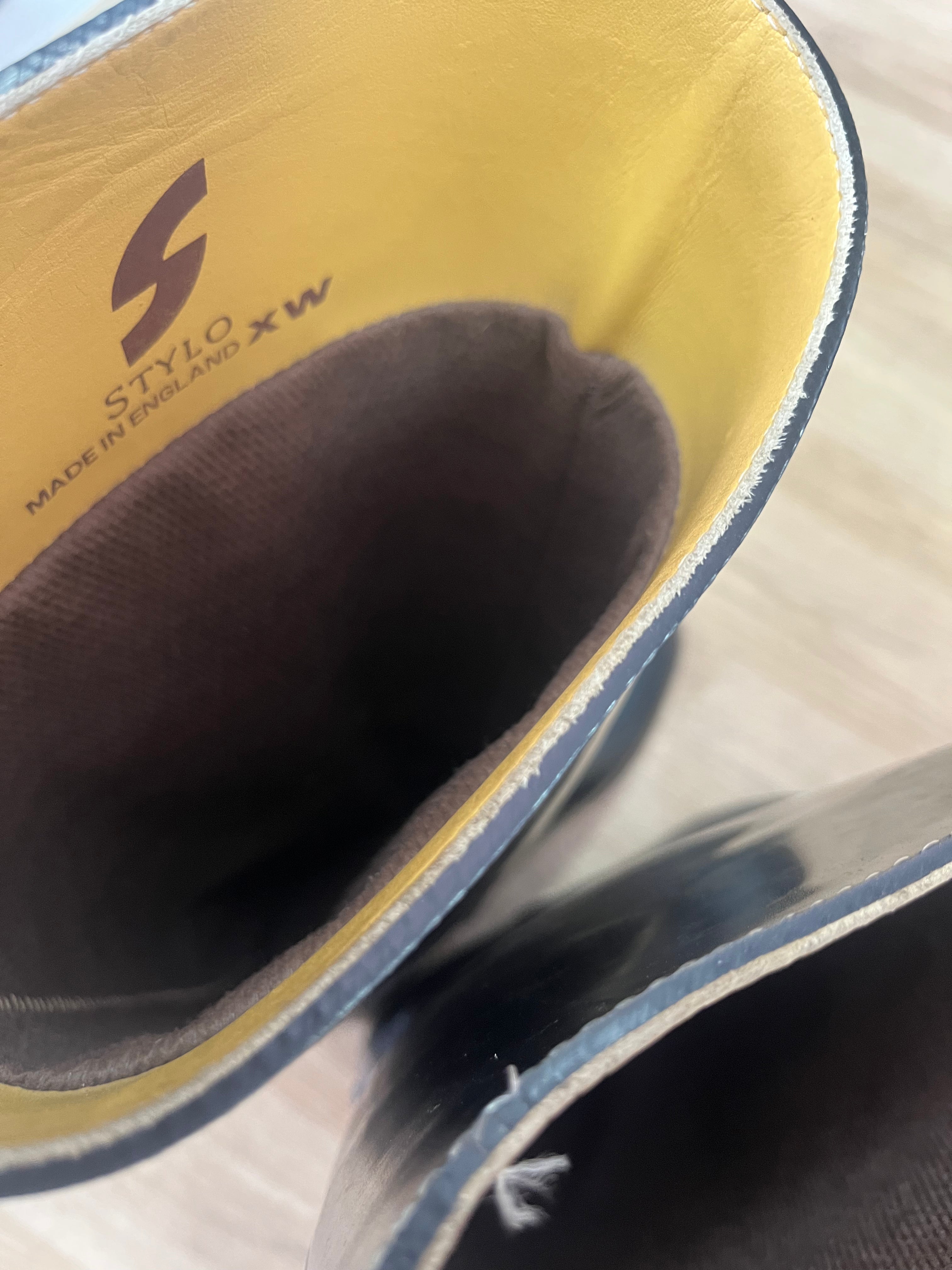 Stylo X Wide Long Rubber Riding Boots Size 7