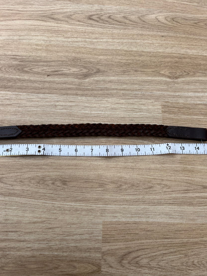 Plaited Brown Pony Browband 15”