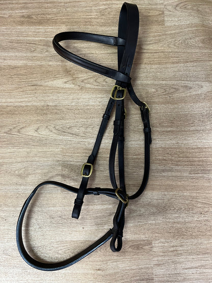 English Leather Brown Full Size Inhand Horse Bridle
#66