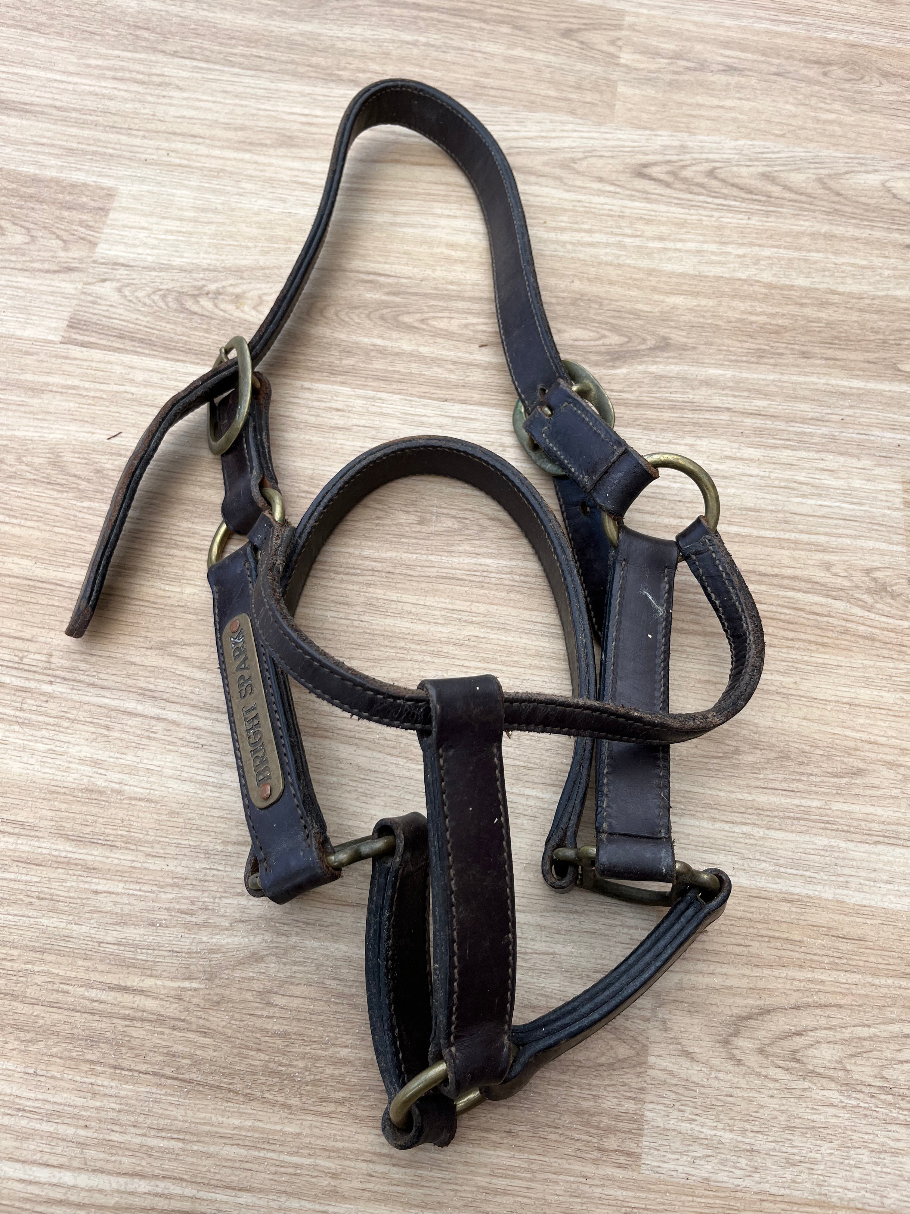 Brown Leather Headcollar Cob