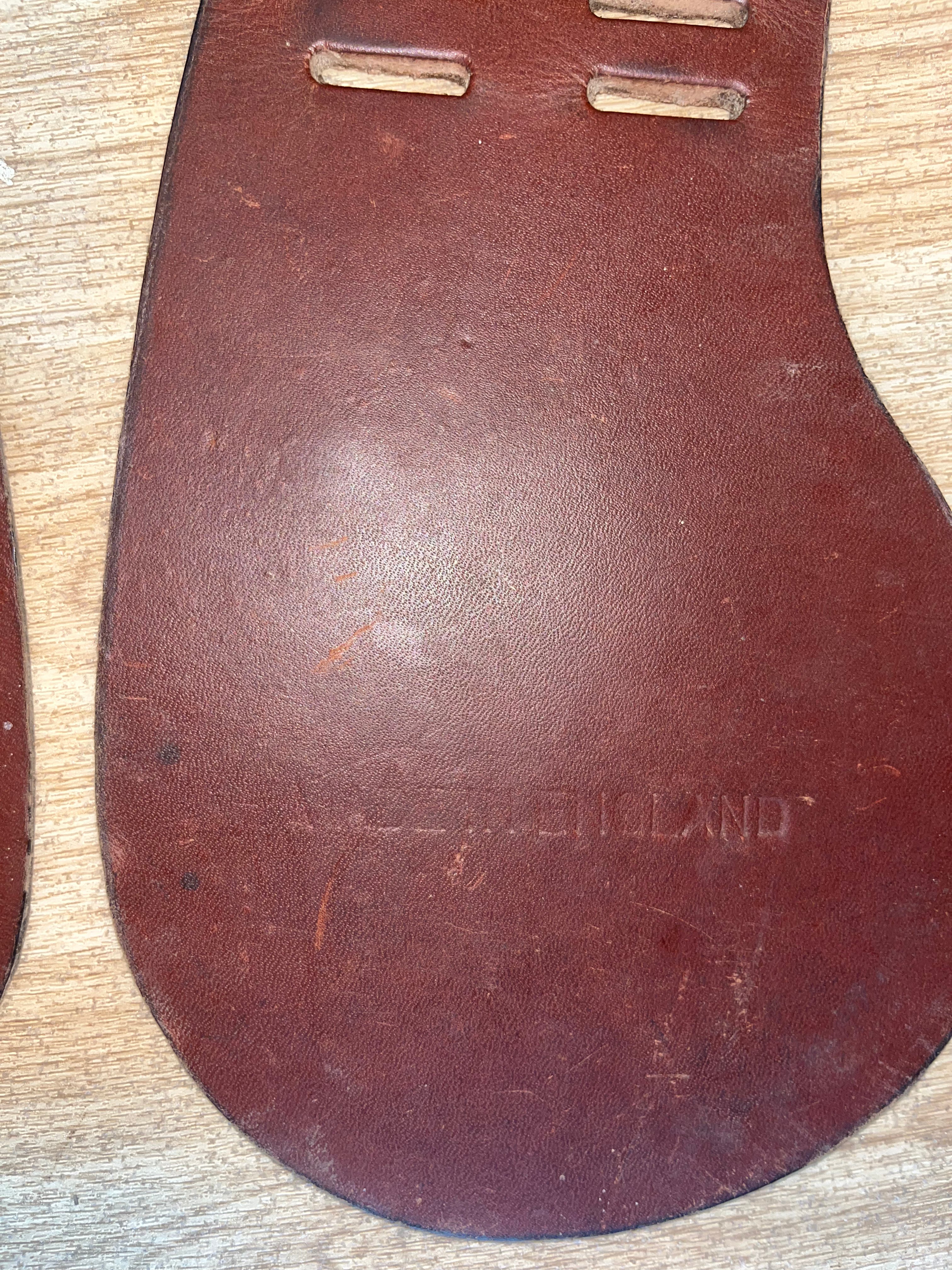 English Leather Saddle Girth Guard Spare Brown