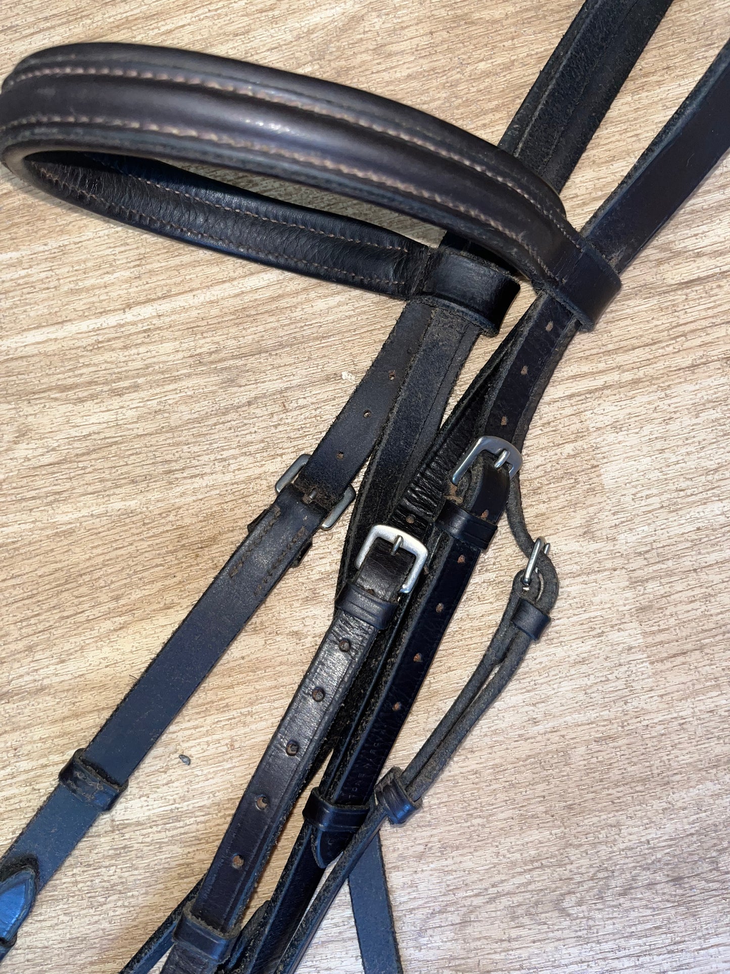English Leather Brown Full Size Horse Bridle
#79