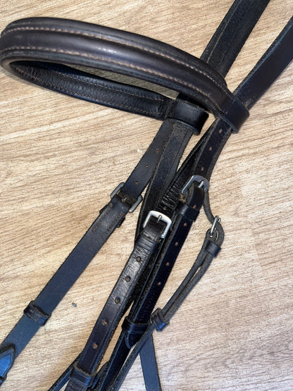 English Leather Brown Full Size Horse Bridle
#79