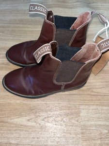 Rhinegold Classic Brown Short Jodphur Boots Size 4