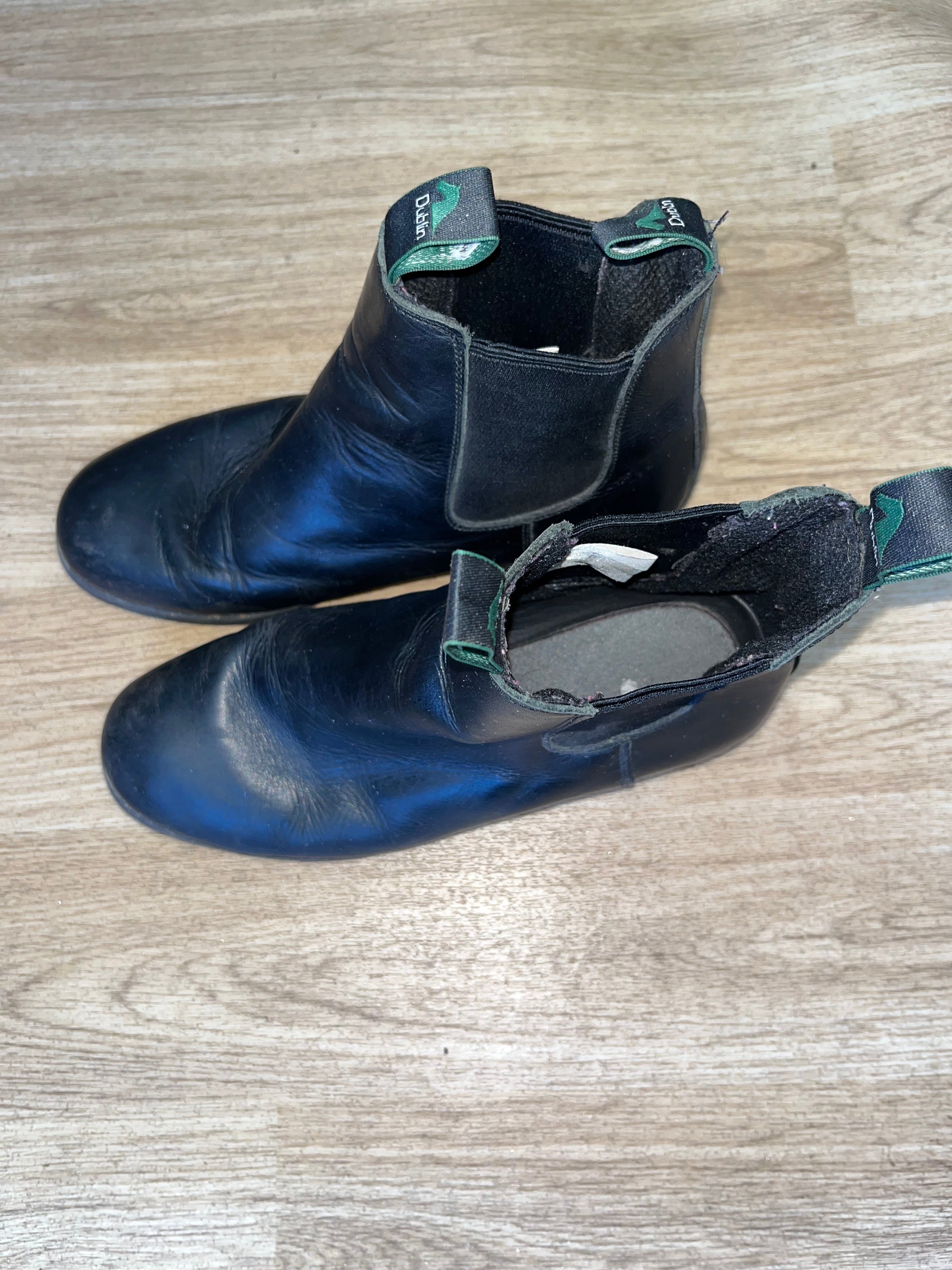 Dublin Ladies Short Black Jodphur Boots Size 4