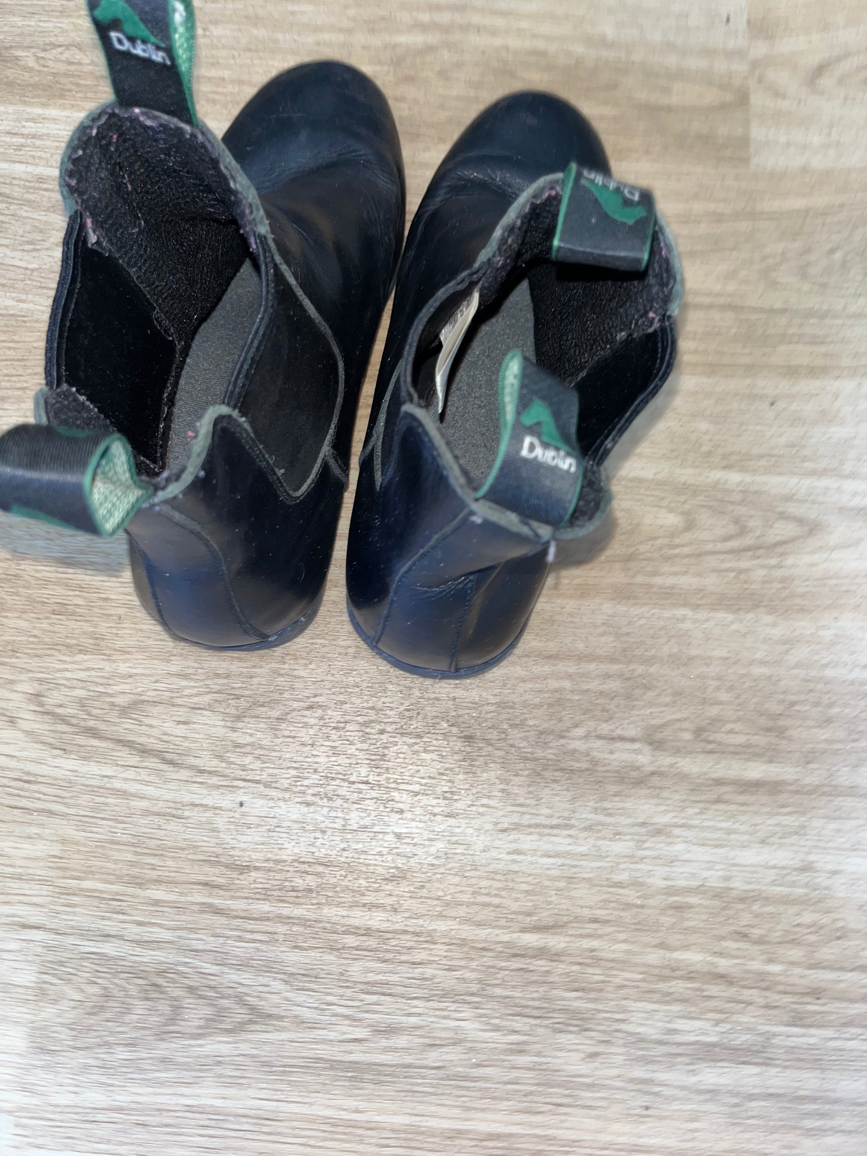 Dublin Ladies Short Black Jodphur Boots Size 4