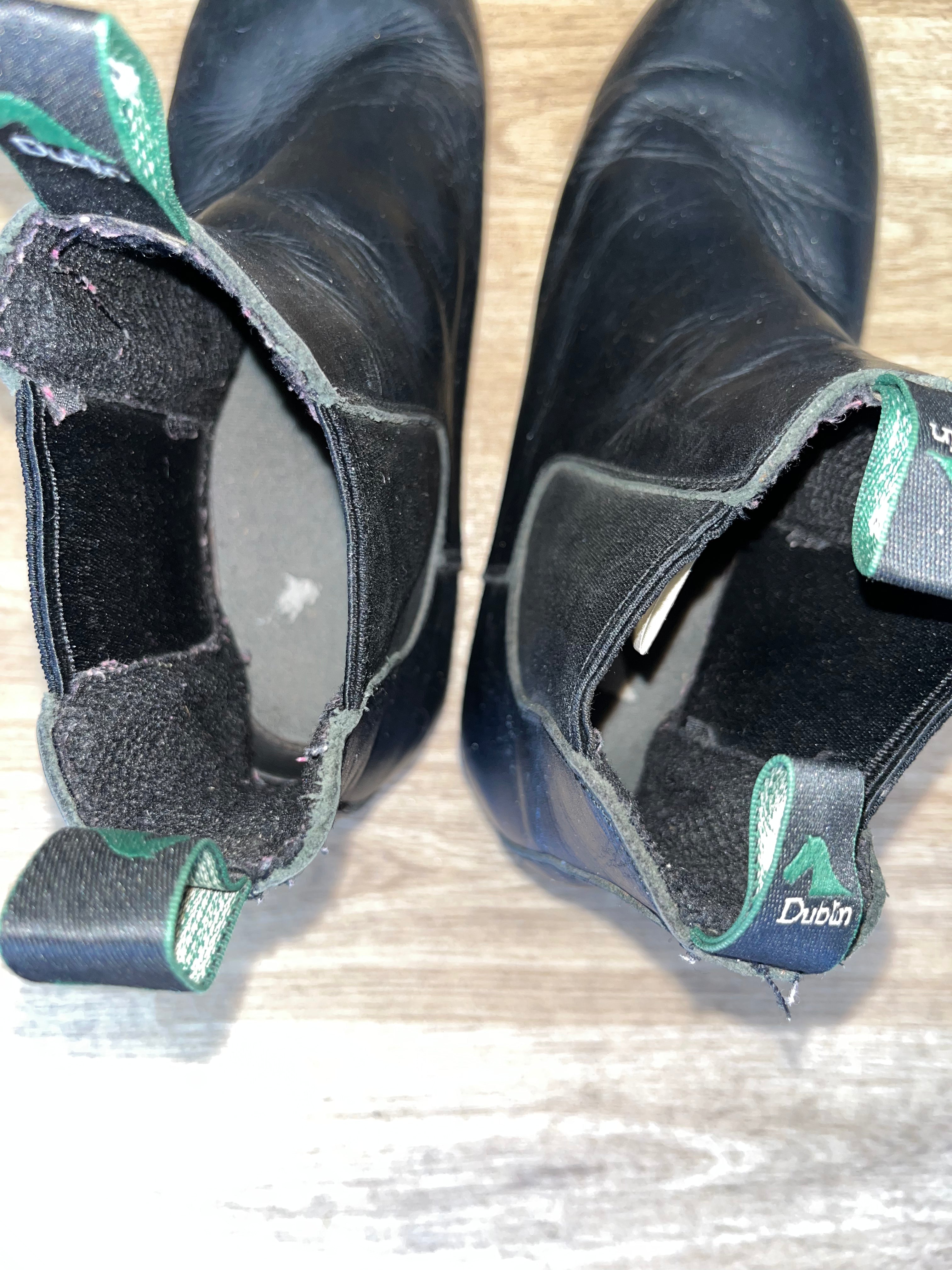 Dublin Ladies Short Black Jodphur Boots Size 4
