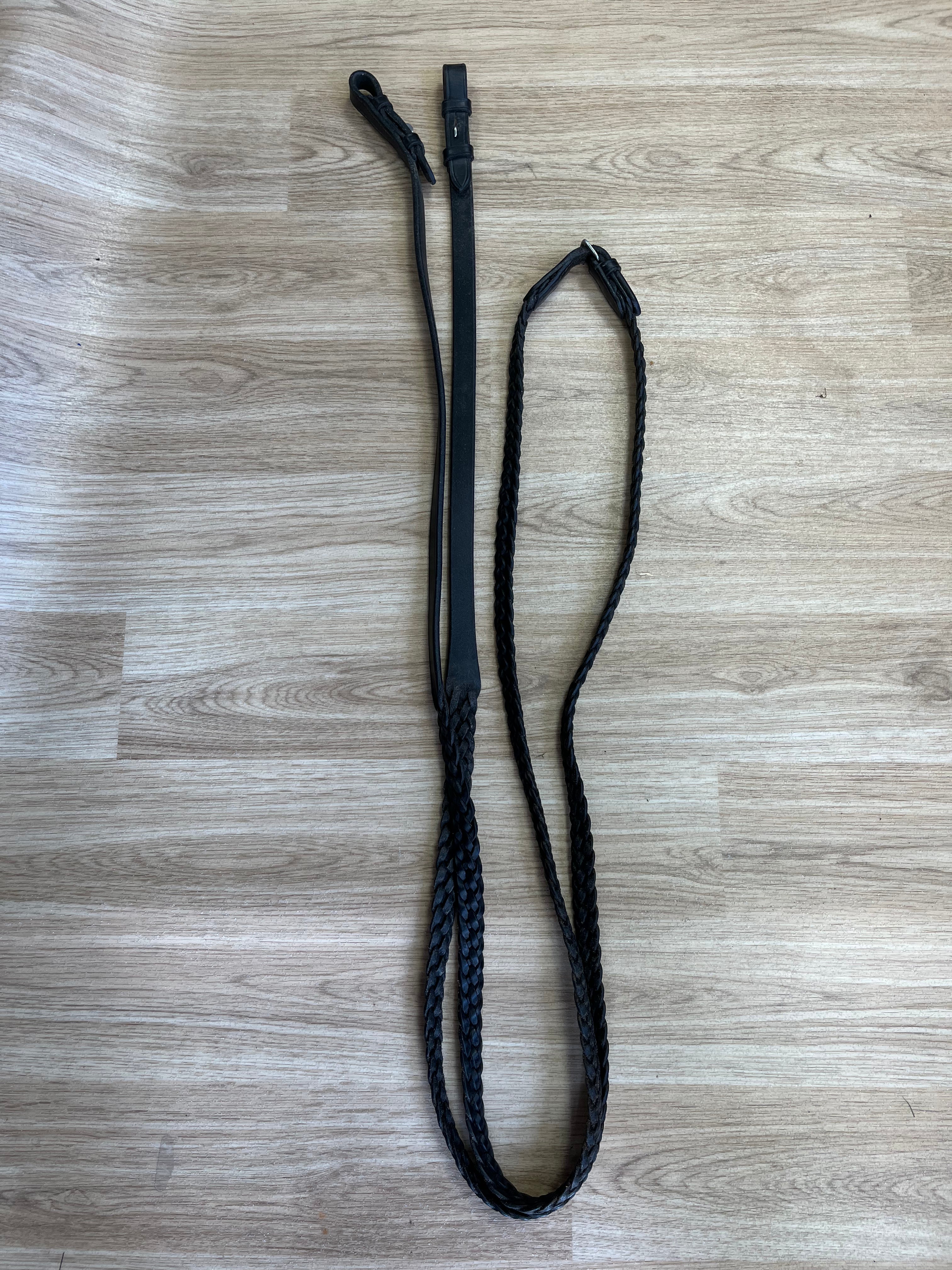 Plaited Reins Black Full #7