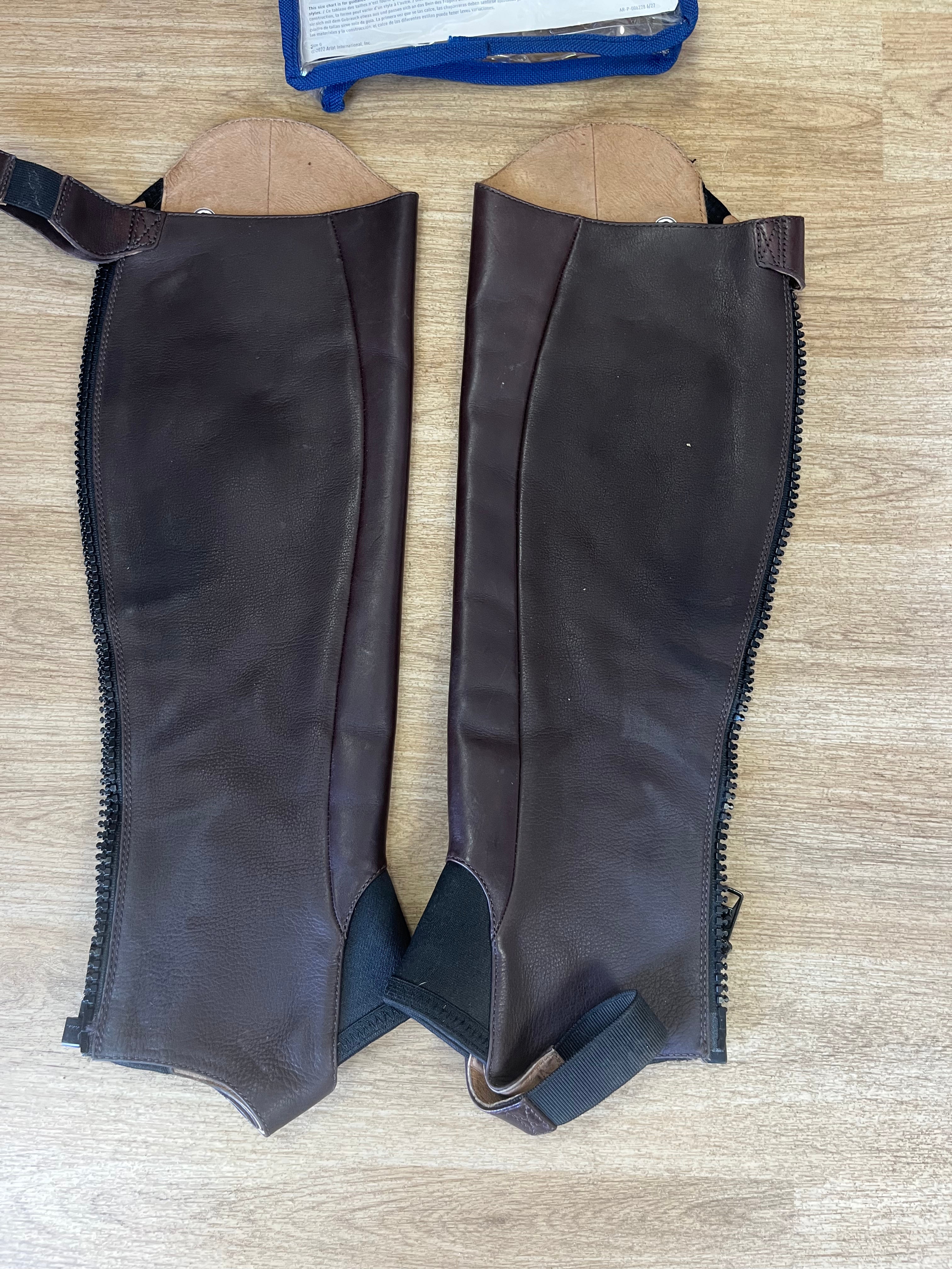 Ariat Unisex Heritage Brown Half Chaps Size S / Medium