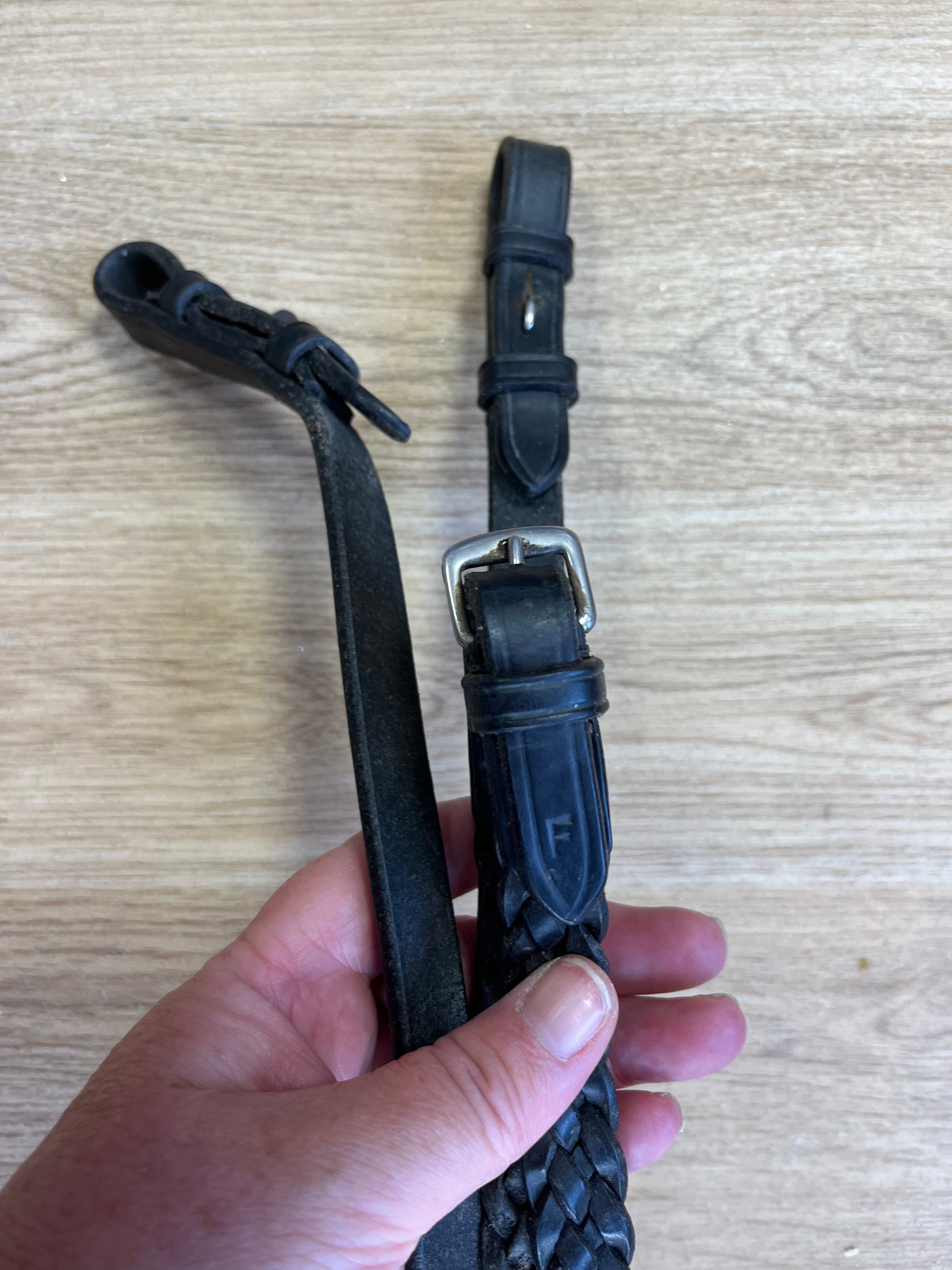 Plaited Reins Black Full #7