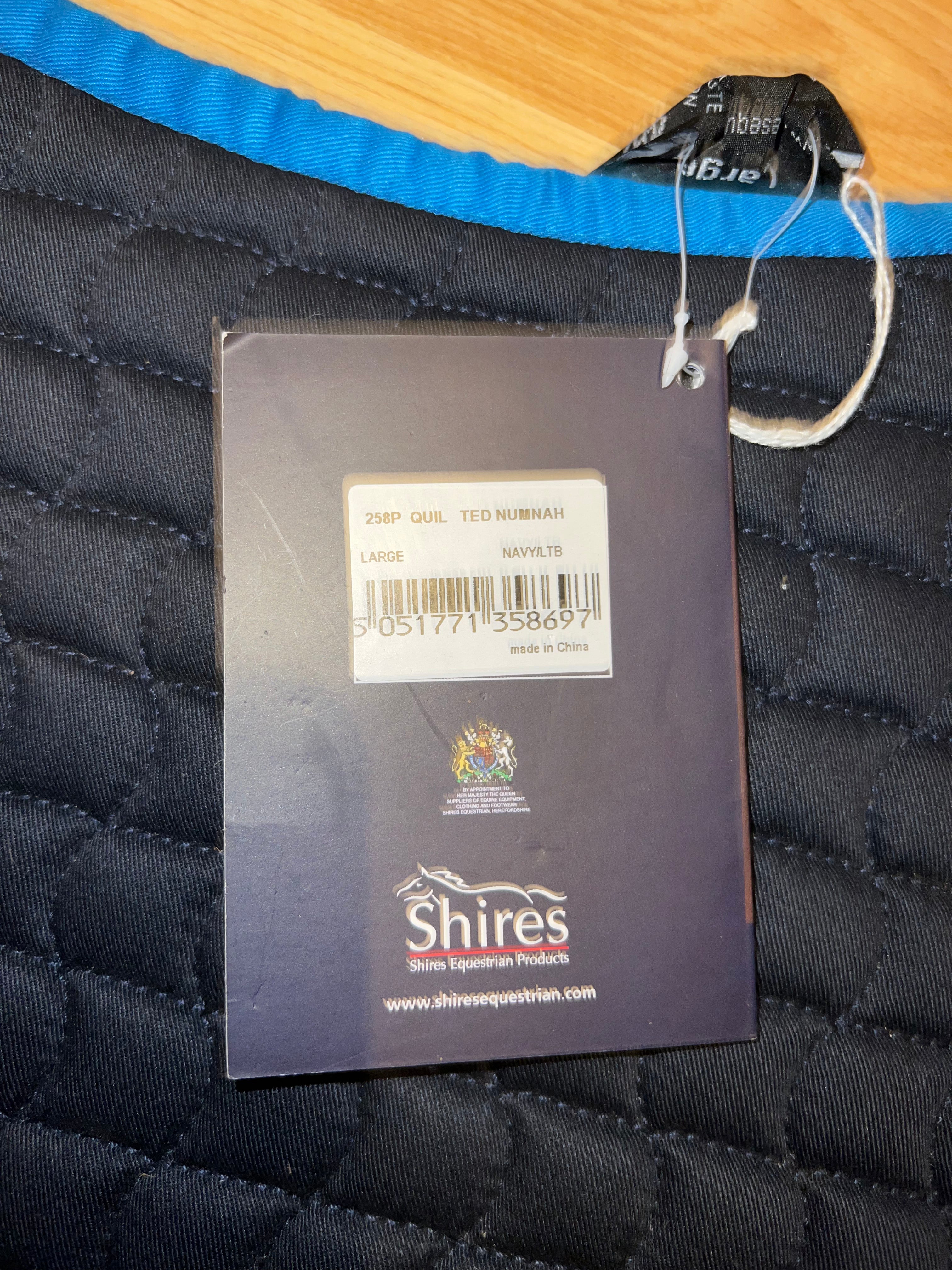 Shires Full Size Blue Numnah