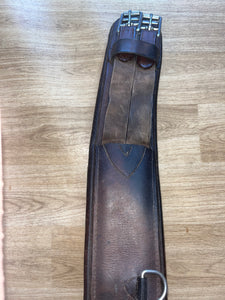 Leather Brown Girth Elasticated Both Ends 32”
