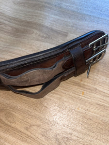 Leather Brown Girth Elasticated Both Ends 32”