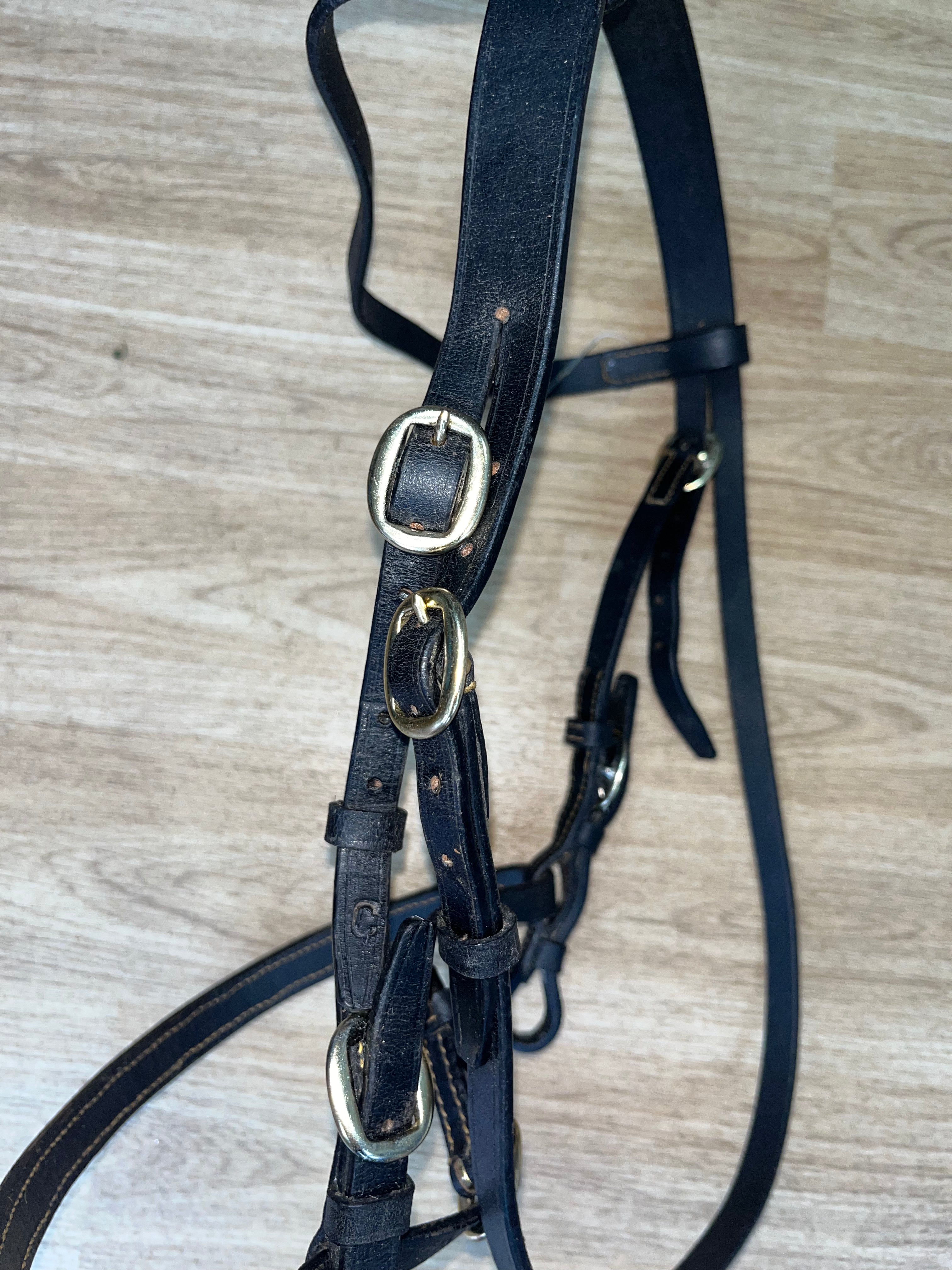 Inhand Bridle Black Cob