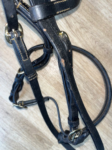 Inhand Bridle Black Cob