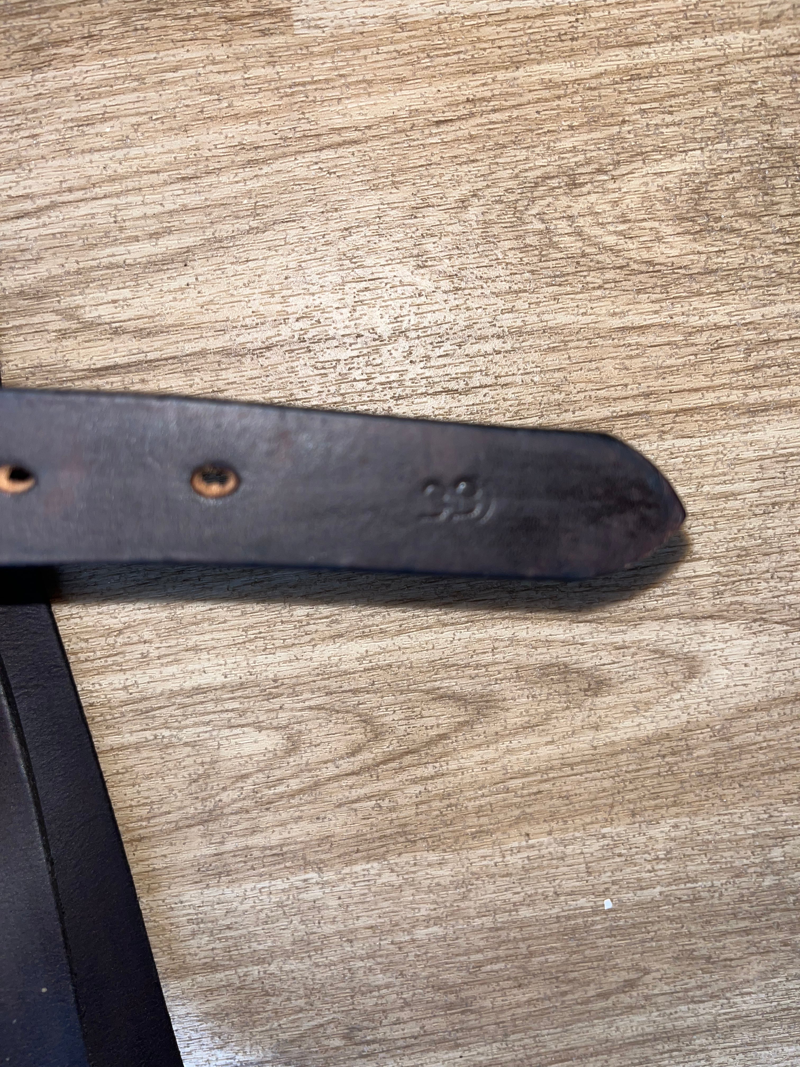 Brown Stirrup Leathers 33”