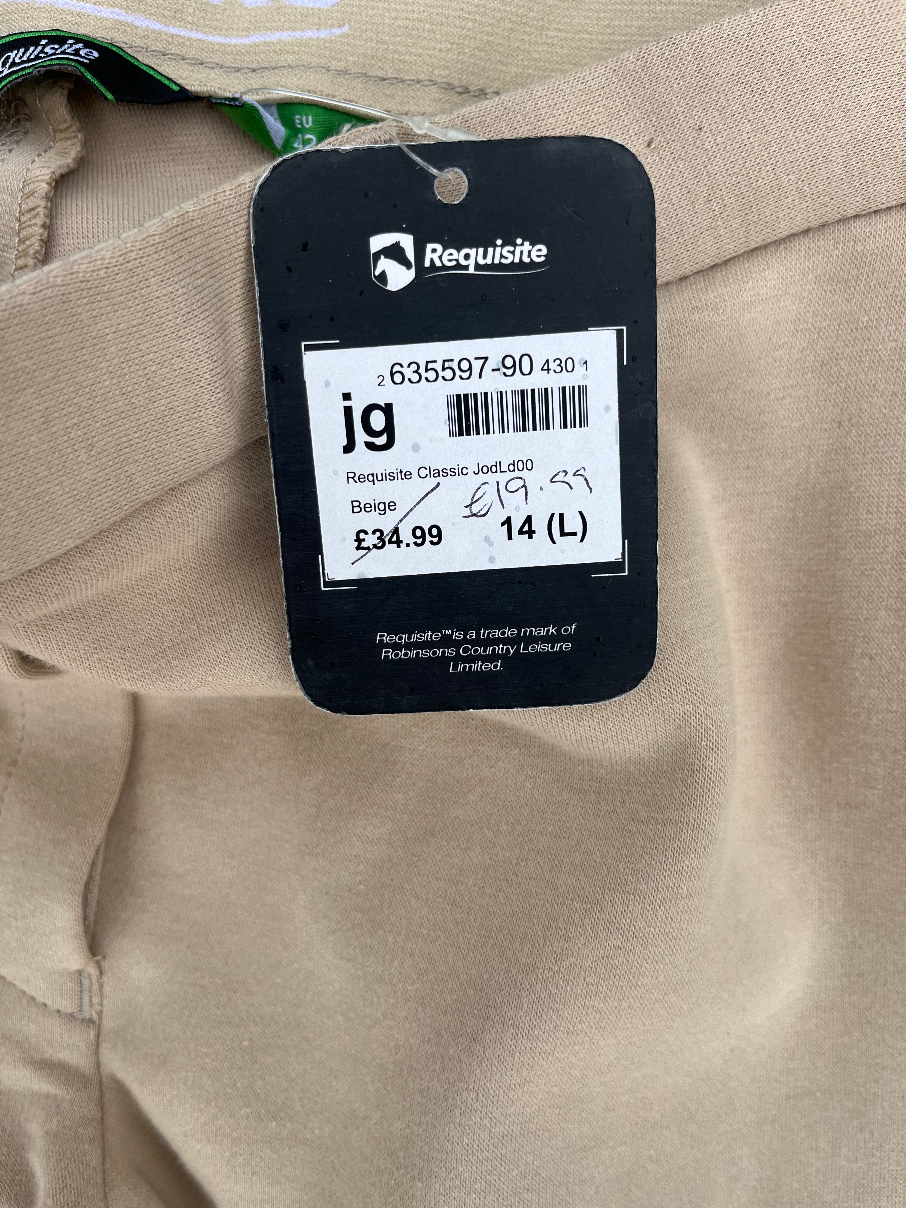 Requisite Classic Jodphurs Size 14 Long