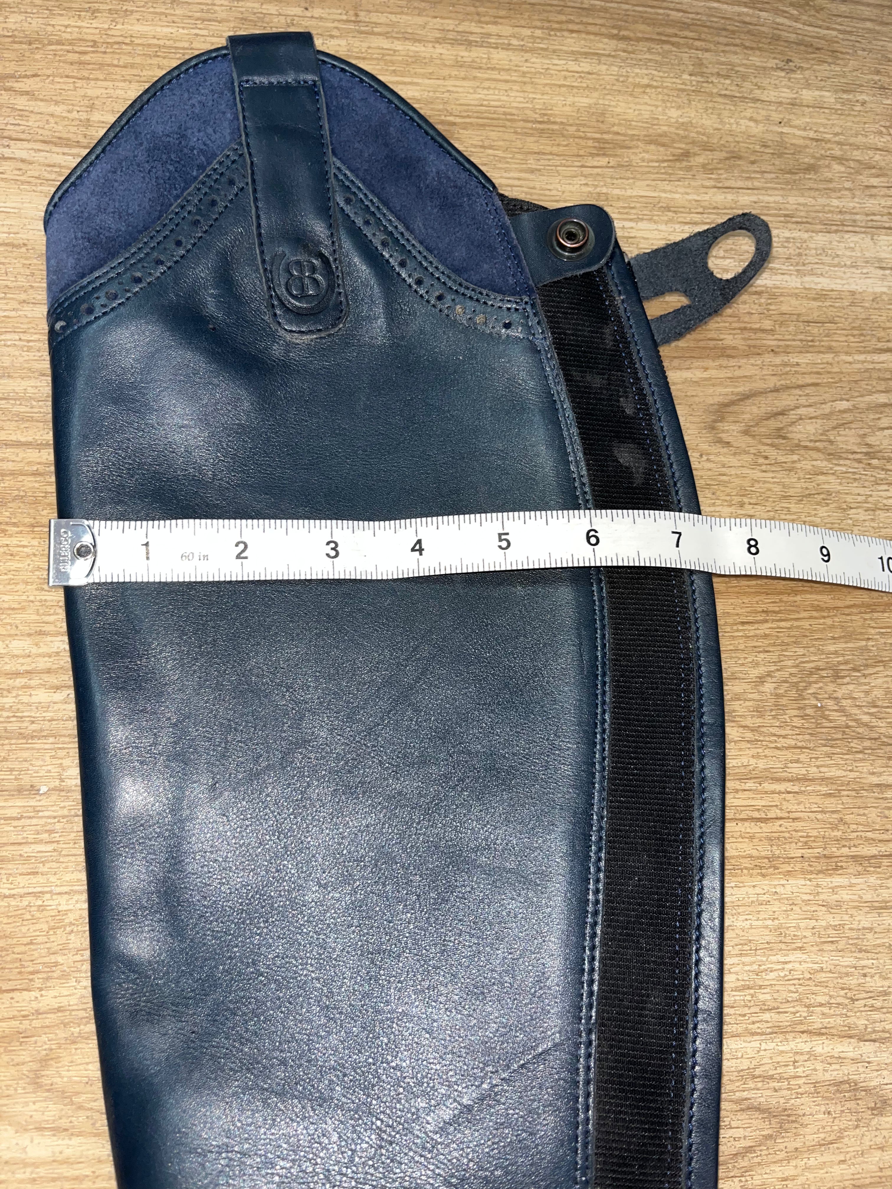Bareback Leather Long Riding Boots Size 6.5