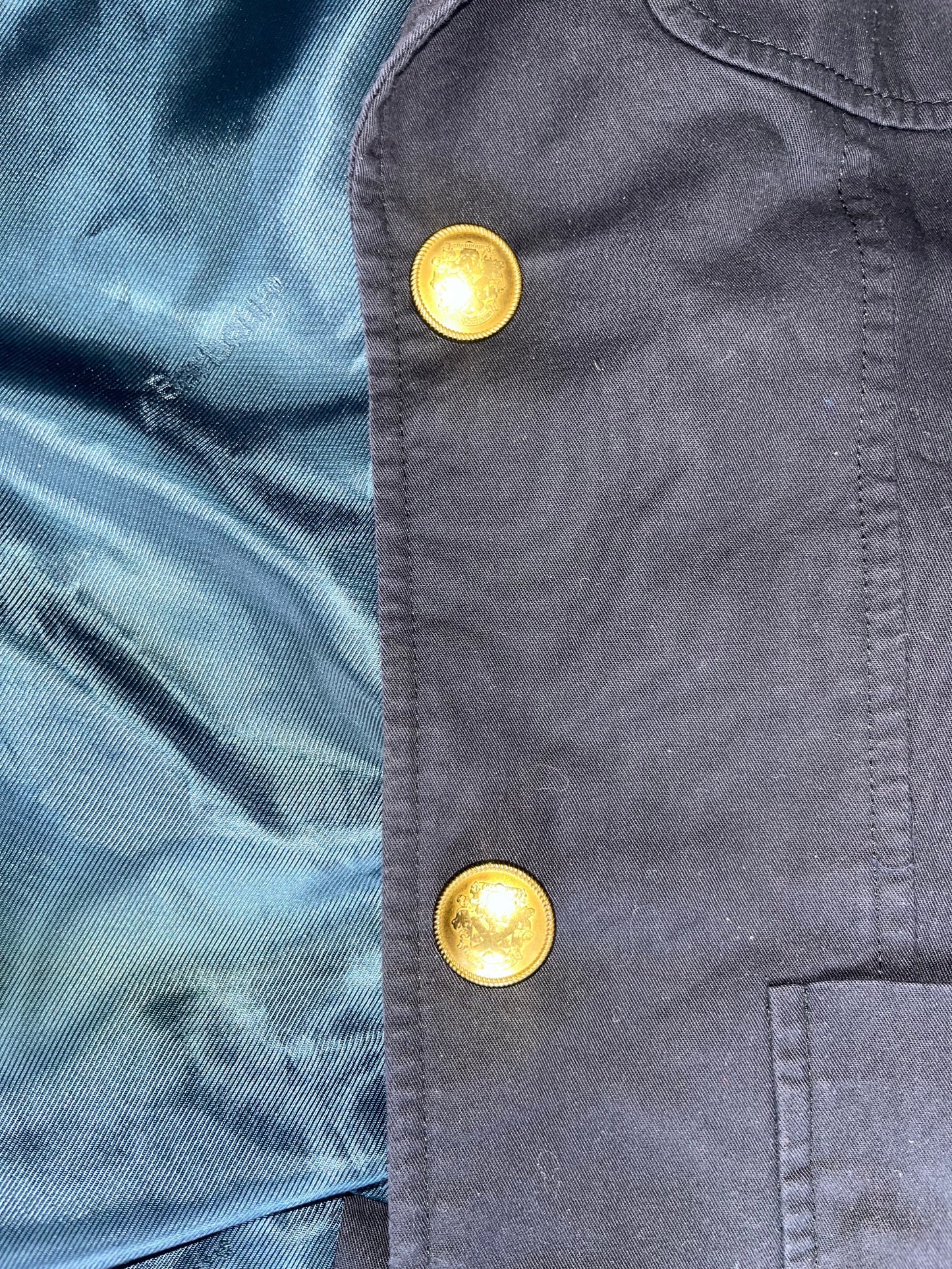Barbour Navy Jacket Size 10