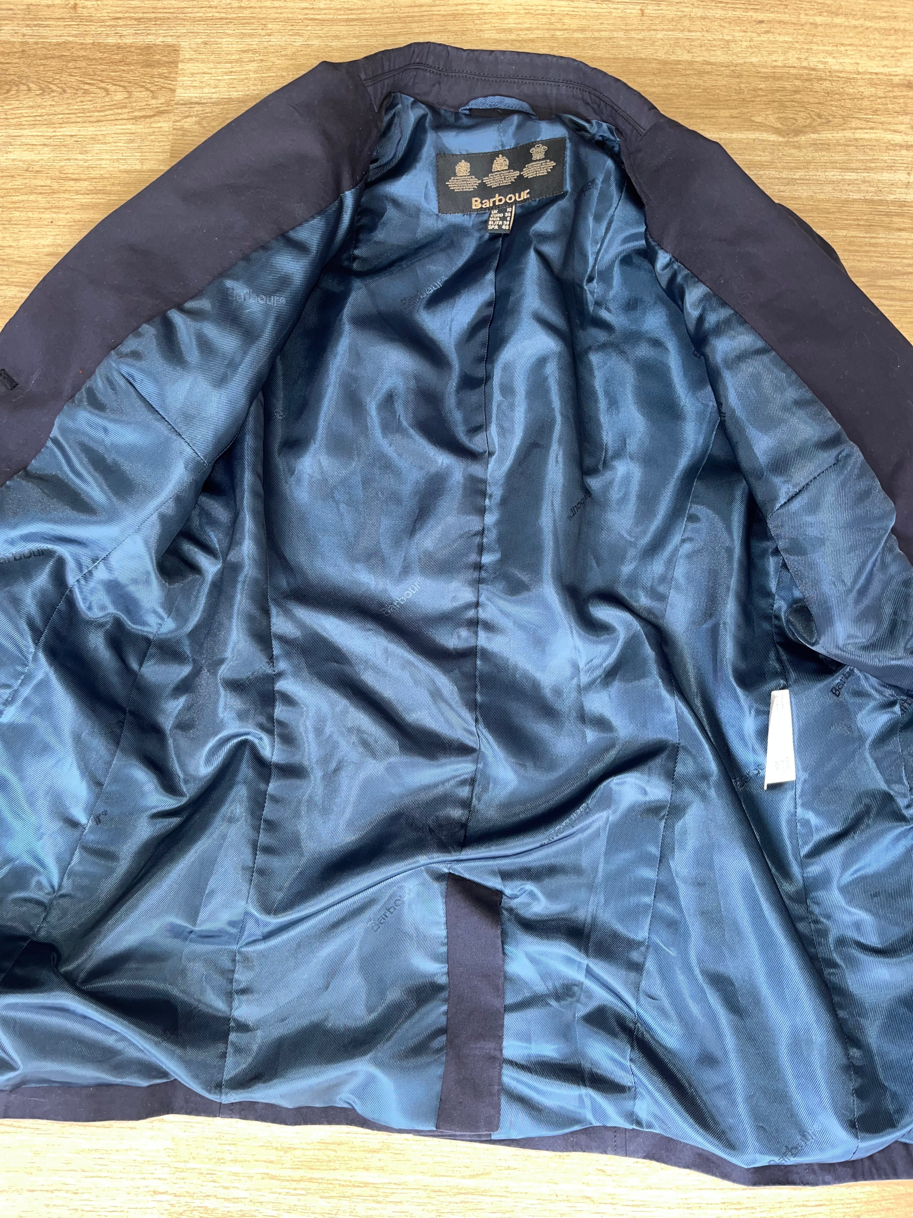 Barbour Navy Jacket Size 10