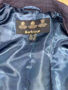 Barbour Navy Jacket Size 10