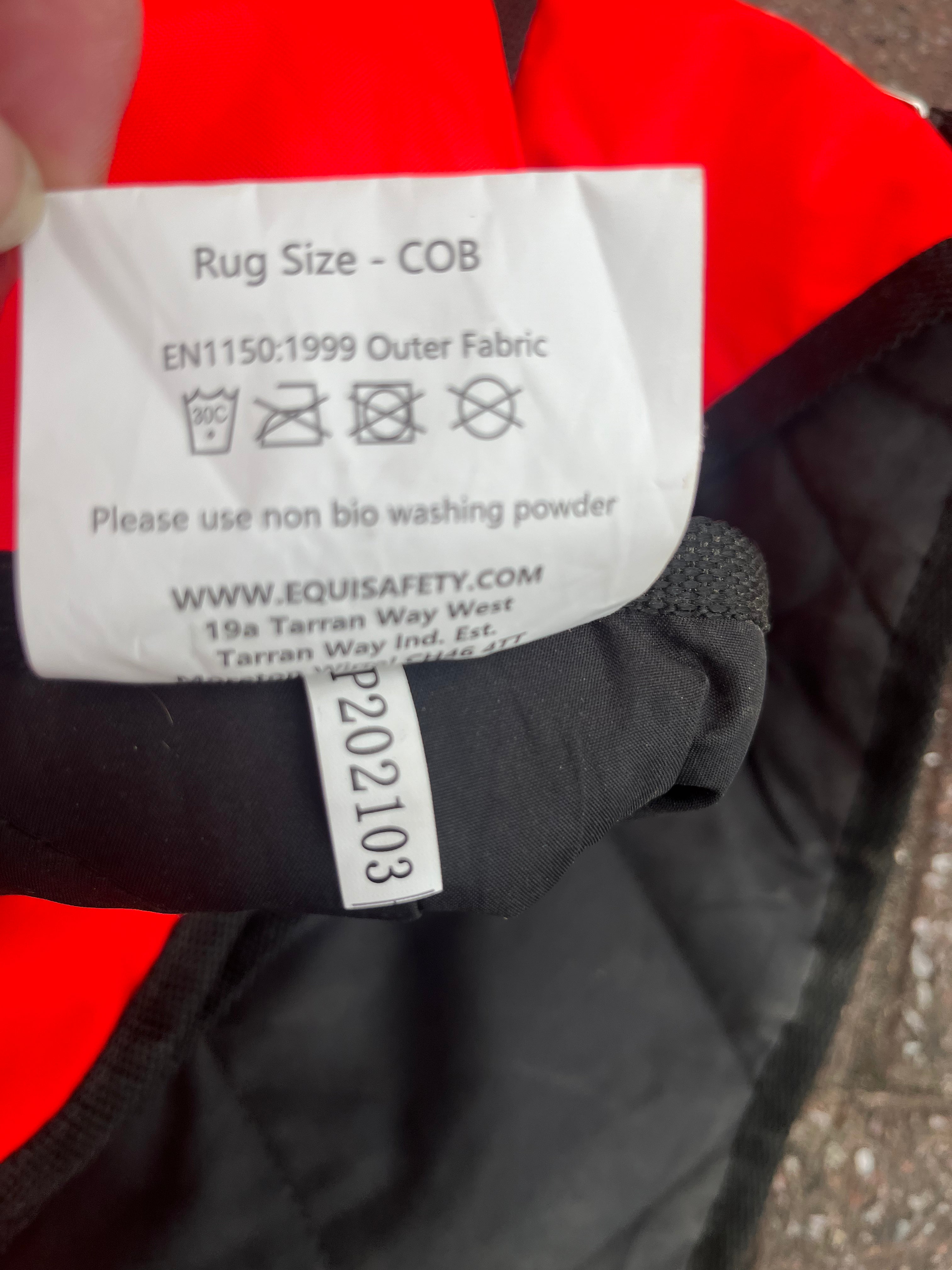 Equisafety Winter Wraparound Exercise Sheet Cob