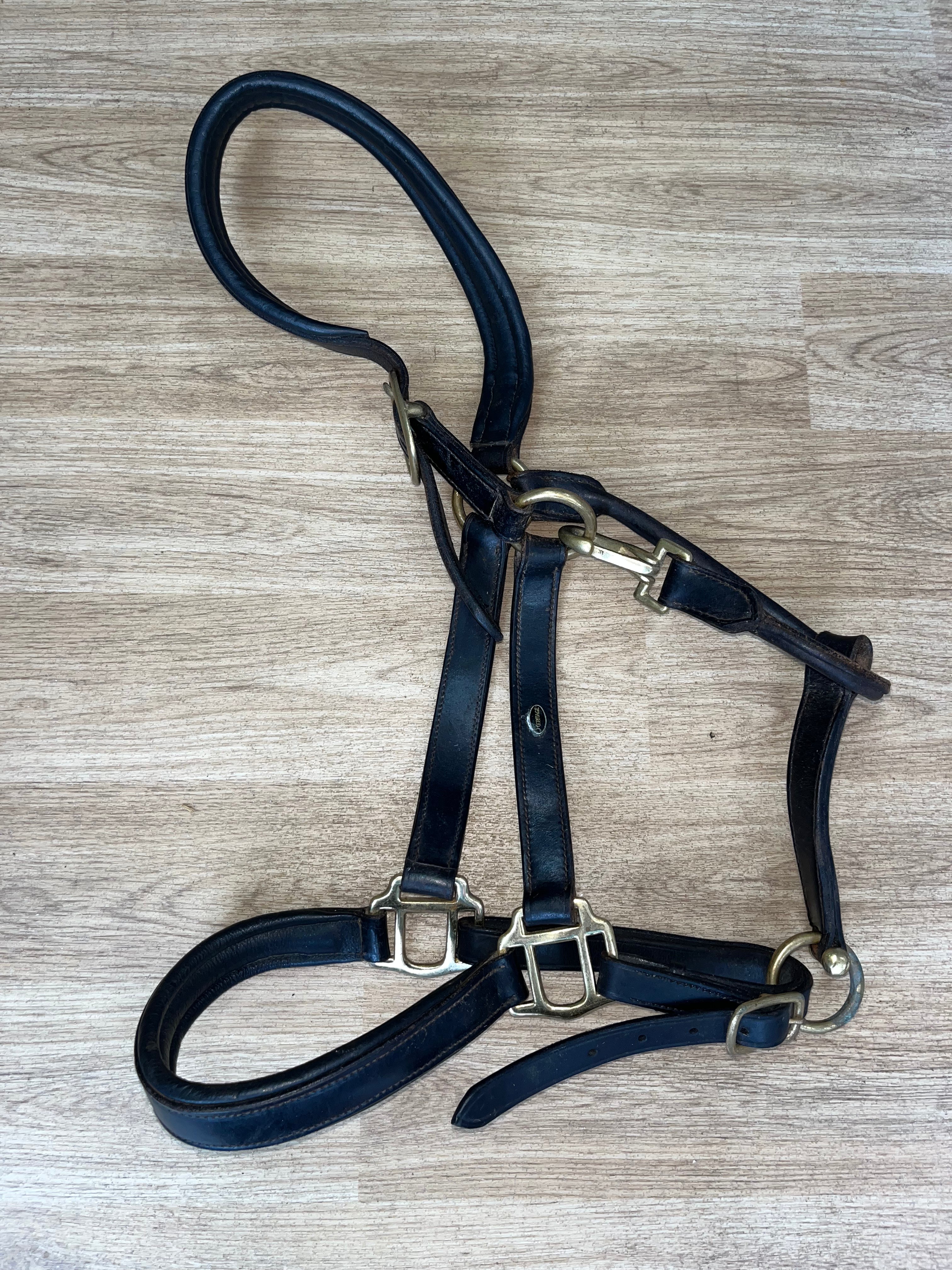 Heritage Leather Headcollar Full Dark Brown