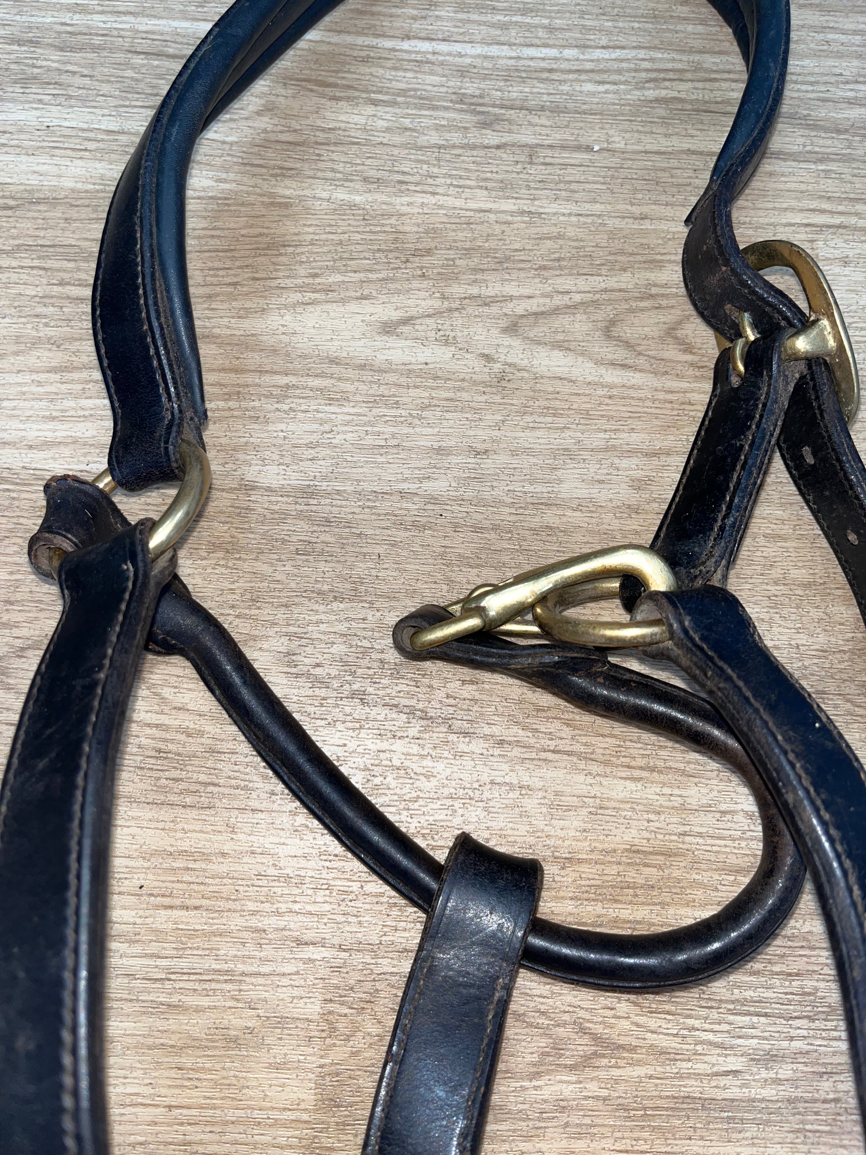 Heritage Leather Headcollar Full Dark Brown